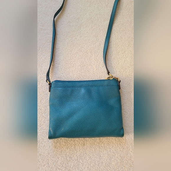 Like NEW Michael Kors Designer Blue Crossbody Purse Handbag - Picture 3 of 5